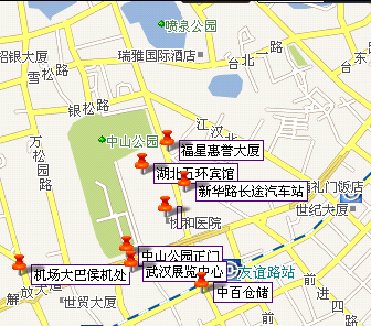 酒店方位图及周遍标志